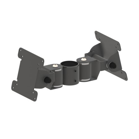 Suport VESA 75/100 POSPOLE, Dublu Monitor, Brațe Medii (2x80mm), Balama Metalică