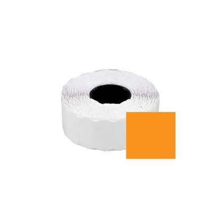 Etichete Preț 26x12mm Portocaliu (1 Rând)
