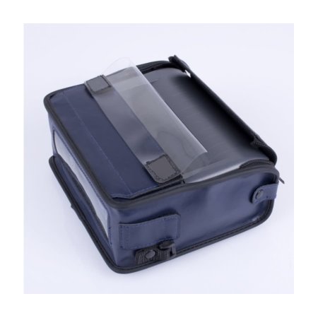 Husă de Protecție din Piele pentru Datecs DPP-450, Albastră, cu Fereastră Transparentă