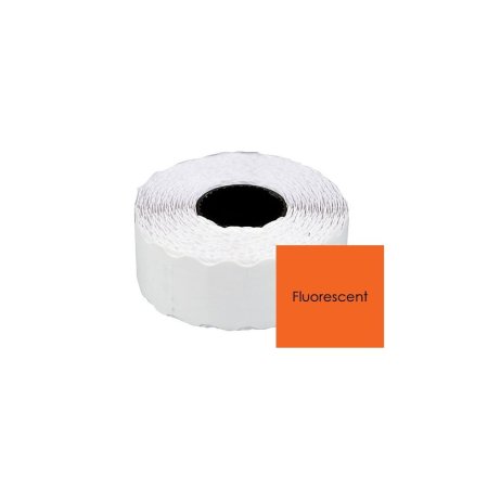 Etichete Preț 26x16mm Portocaliu Fluorescent (2 Rânduri)