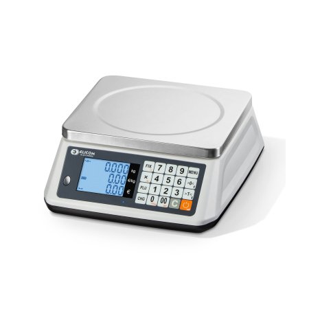 Cantar Comercial ELICOM S300F 3-6KG Compact - Negru/Alb