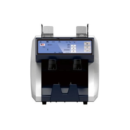 Mașină de Numărat Bani MUULOX MX-209 ULTIMATE | 2 Buzunare, Touchscreen & Imprimantă