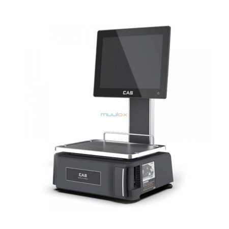 Cantar cu etichetare CAS CL8000 15KG Autoservire – Display Tactil 15″, 15/30kg, Verificat metrologic