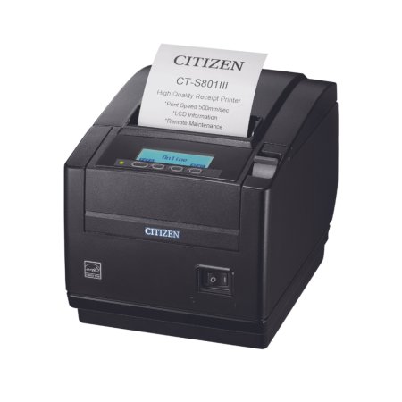 Imprimantă Termica Citizen CT-S801III, 8 dots/mm (203 dpi), cutter, USB, black