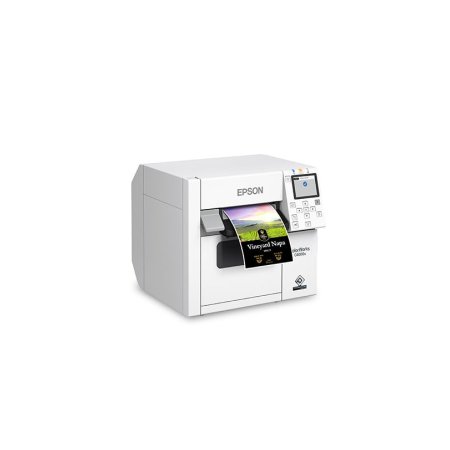 Imprimanta etichete autoadezive colorEpson ColorWorks C4000, Black Ink, cutter, ZPLII, USB, Ethernet