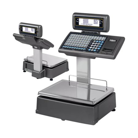 Cantar cu etichetare DIBAL 500 MISTRAL 545 DB, 15/30kg, BRAT, Verificat metrologic