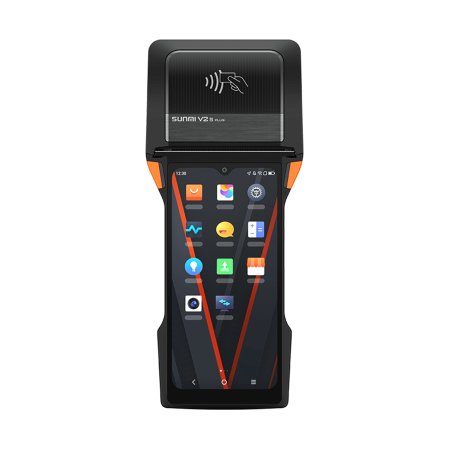 Sunmi V2S Plus, GMS EDLA, EU, GPS, Camera, front camera, USB-C, BT, Wi-Fi, 4G, NFC, Android, GMS