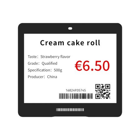 Eticheta electronica de pret MUULOX MXCF42S(W/B), 4.2", NFC, LED, 4 culori