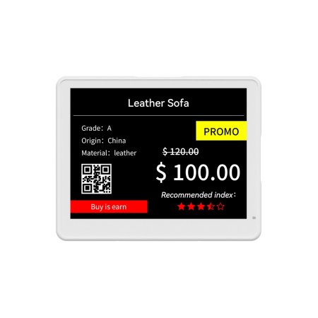 Eticheta electronica de pret MUULOX MXCF58S(W/B), 5.8", NFC, LED, 4 culori