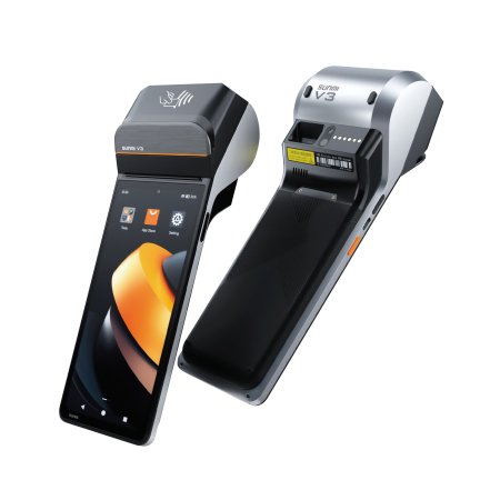 SUNMI V3, 6.75", 3GB, 32GB, thermal printer, Wi-Fi, 4G, Bluetooth, Sunmi OS