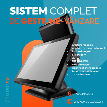 Sistem POS Complet Magazin & Restaurant R –  e-Factura, SGR, SAF-T - POS Refurbished