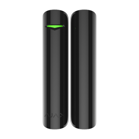 Contact magnetic cu senzor de soc DoorProtect Plus, wireless, negru - AJAX