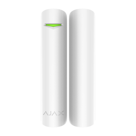 Contact magnetic cu senzor de soc DoorProtect Plus, wireless, alb - AJAX