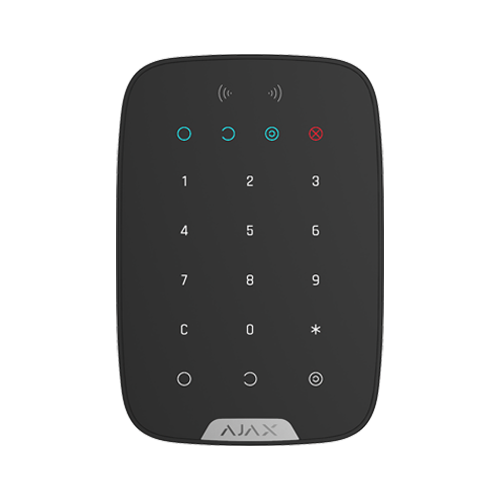 Tastatura cu cititor carduri, wireless, negru - AJAX