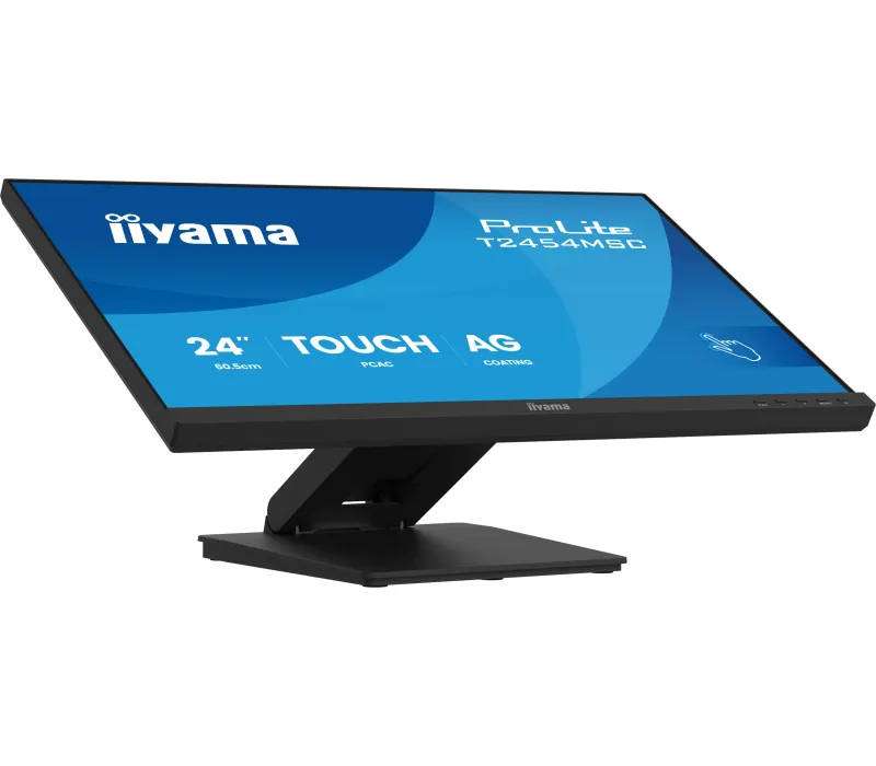 Monitor cu ecran tactil iiyama ProLite T2454MSC-B3AG IPS LED de 24" /HDMI, DP, difuzoare/ cu strat antiorbire