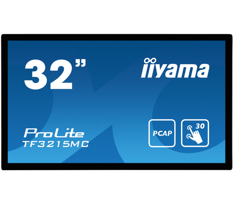 Monitor cu ecran tactil iiyama ProLite TF3215MC-B2 /VGA, HDMI, DP/ IP65, LED, Incorporabil