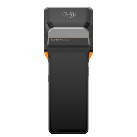 Terminal mobil all-in-one SUNMI V3 Plus cu imprimantă termică, 6.75", GMS EDLA, 2D, Wi-Fi, eSIM, 4G, NFC, Android