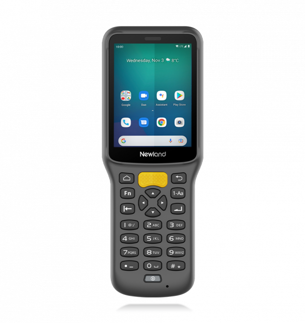 Terminal mobil Newland MT37 Baiji Series, 2D, 7.1cm (2.8''), GPS, USB-C, BT, Wi-Fi, 4G, NFC, Android, kit, GMS