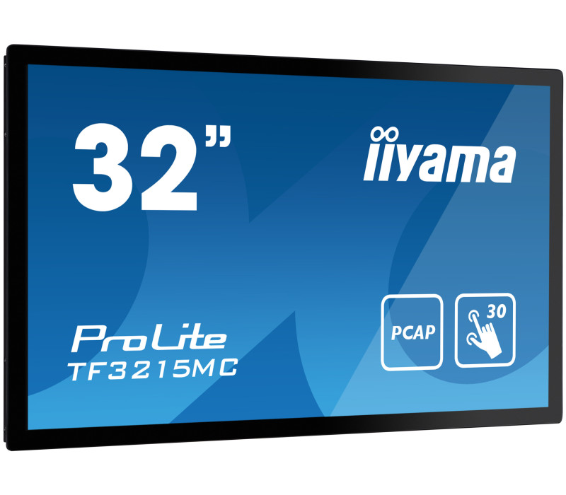 Monitor cu ecran tactil iiyama ProLite TF3215MC-B2 /VGA, HDMI, DP/ IP65, LED, Incorporabil