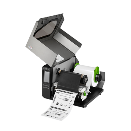 Imprimanta industria de printare etichete TSC TTP-384MT, 12 dots/mm (300 dpi), RTC, display, TSPL-EZ, USB, RS232, LPT, Ethernet
