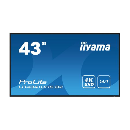 Ecran DigitalSignage iiyama LH4360UHS-B2AG 43" ELED VA 4K, 500cd/m2, Android11, iisignage2, 24/7, 3xHDMI