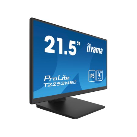 Monitor cu ecran tactil iiyama ProLite T2254MSC-B2AG, 54.6cm (21.5''), Projected Capacitive, 10 TP, Full HD, USB