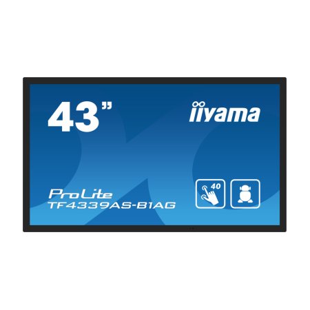 Monitor de prezentare interactivă iiyama TF4339AS-B1AG 43" IPS LED 4K /HDMI, DP, Android/ iiSignage², eShare, IP65, 24/7