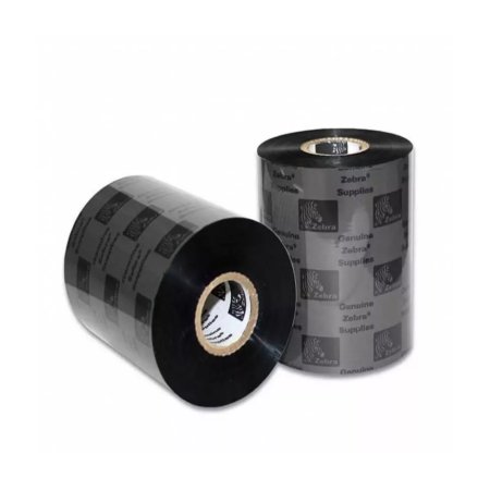 Ribon WAX Zebra, 2100, wax, 110 mm, 450 m, Out, Black