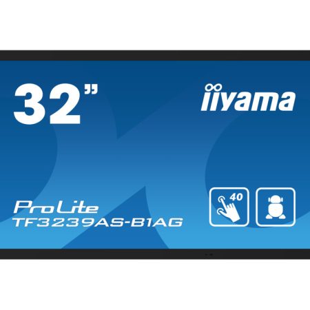 Monitor interactiv de prezentare iiyama TF3239AS-B1AG 32" IPS LED /HDMI, DP, Android/ iiSignage², eShare, IP65, 24/7