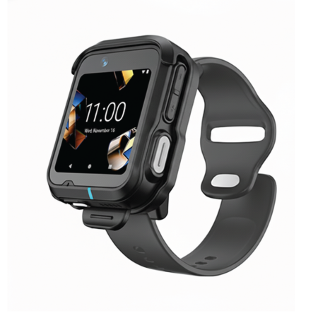 Zebra WS301 Wearable Solution, Wrist Mount, Front Facing & Side Facing Camera, 4GB/64GB, removable battery, Android