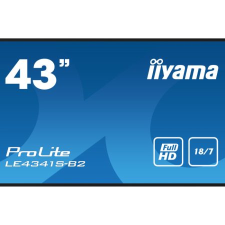 Monitor iiyama ProLite LE4341S-B2 43" IPS LED, FHD, 18/7 Digital Signage, 1xVGA, 3xHDMI, USB, LAN