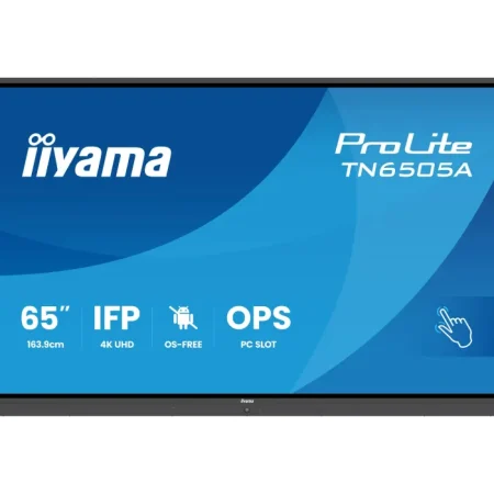 Monitor interactiv de 65" iiyama TN6505A-B1AG 4K IPS LED /VGA, HDMI, DP, USB-C/ Difuzoare