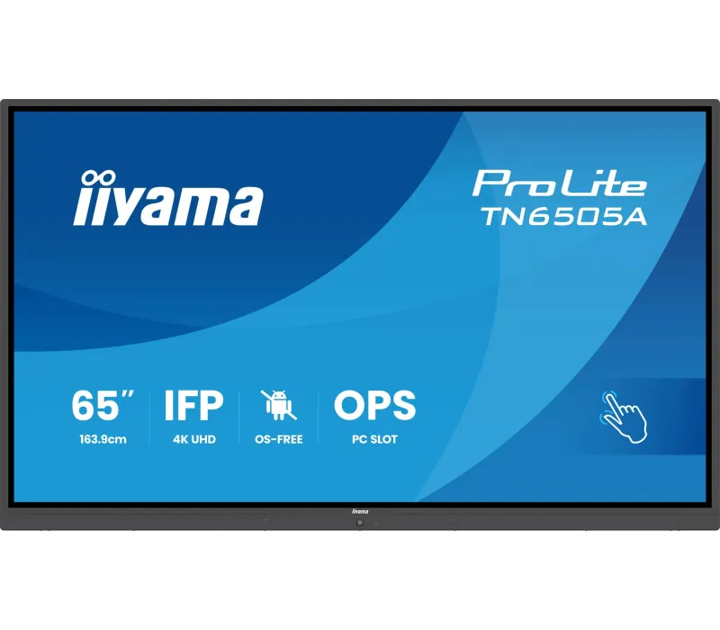 Monitor interactiv de 65" iiyama TN6505A-B1AG 4K IPS LED /VGA, HDMI, DP, USB-C/ Difuzoare