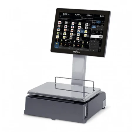 Cantar cu etichetare DIBAL D955 Autoservire – Display Tactil 15″, 15kg, Verificat metrologic