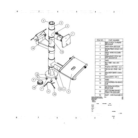Kit POSPOLE K3 pentru POS/Monitor + Imprimanta + 2x VESA