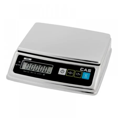 Cantar de verificare si numarare CAS PWII INOX, 2.5/5Kg, Verificare metrologica