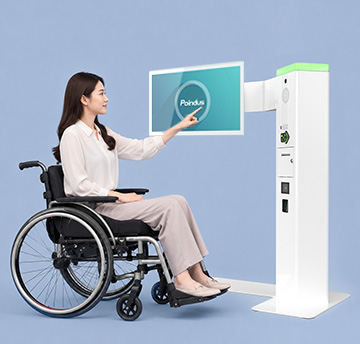 Kiosk AccessONE interactiv pentru persoane cu dizabilitati