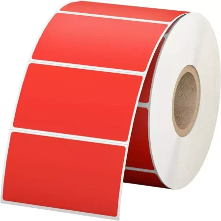 Eticheta Autocolanta Termica hartie 40X30 MM ROSU (Promotii)- 1250 Buc/Rola