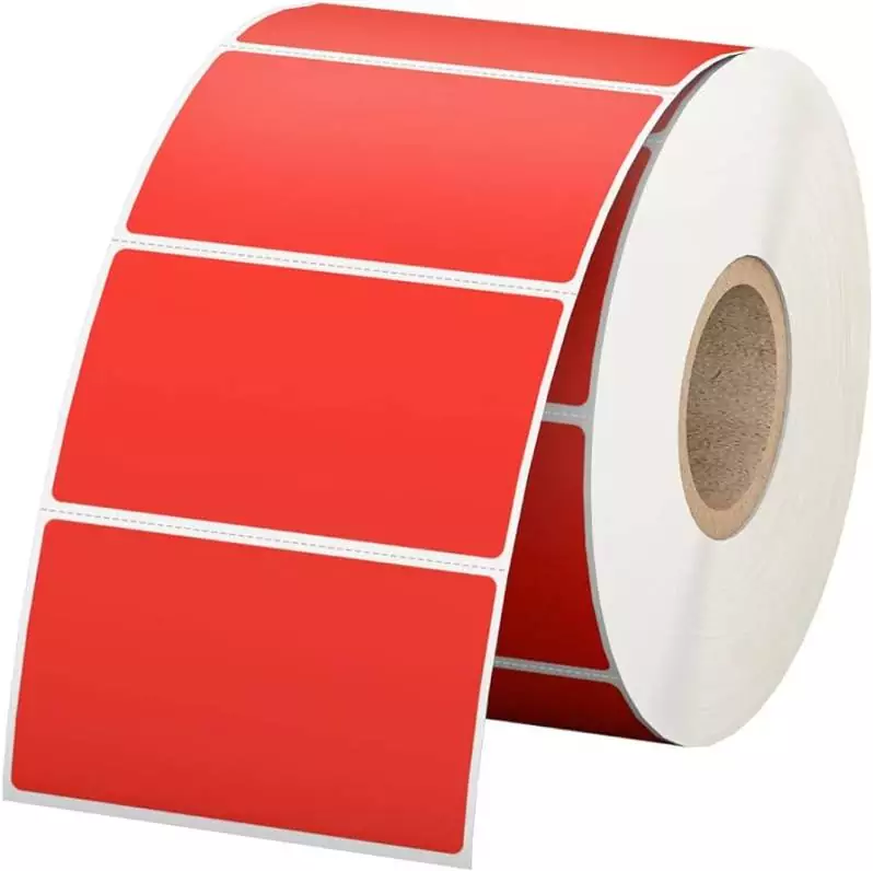 Eticheta Autocolanta Termica hartie 40X30 MM ROSU (Promotii)- 1250 Buc/Rola