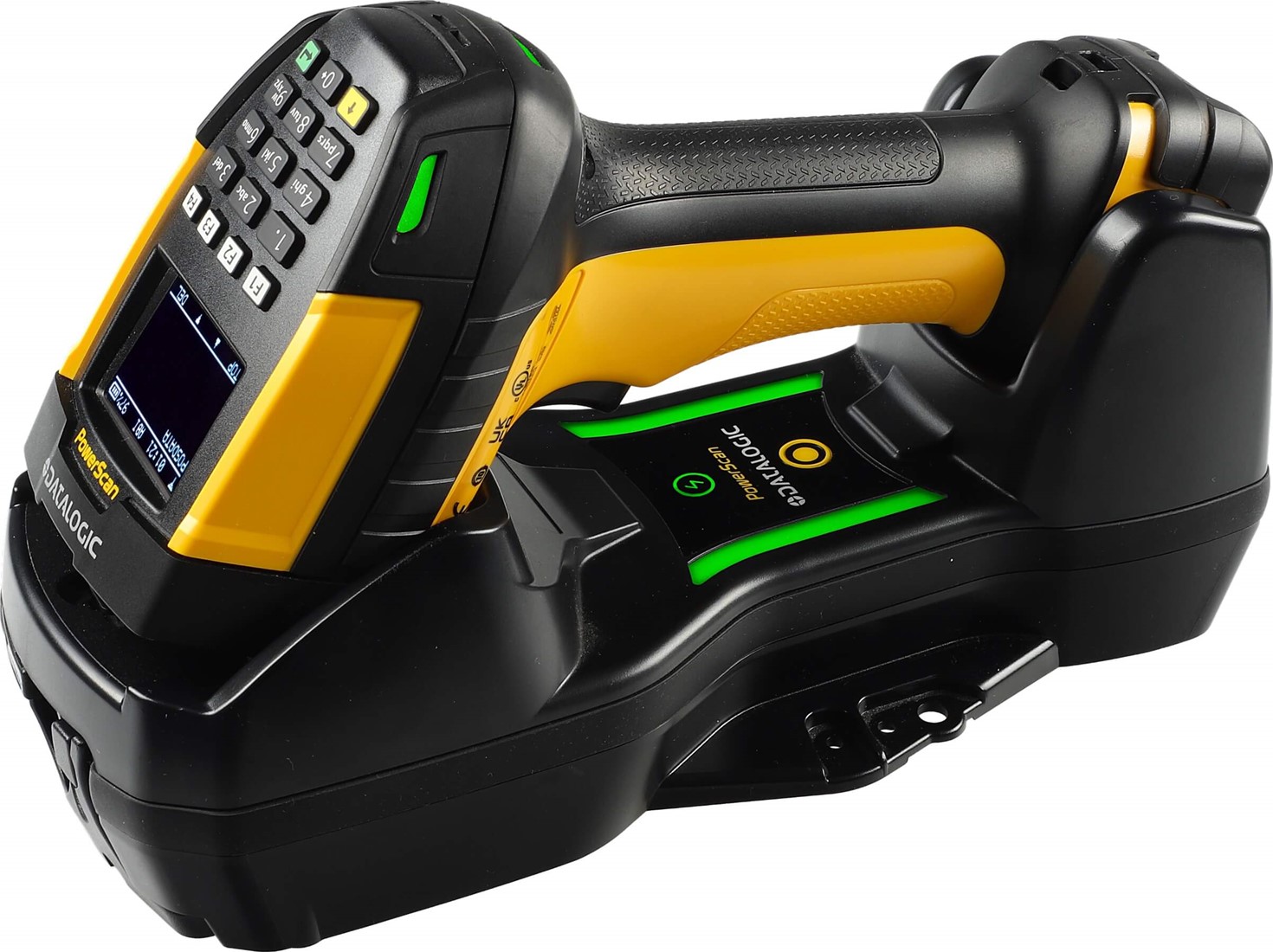 Cititor cod de bare industrial Datalogic PM9600-HP, 1,8" OLED Display, 4 keys, USB KIT, 2D, kit (USB), RB, Cradle