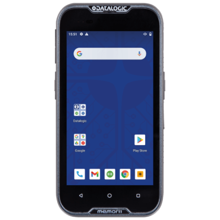 Terminal Datalogic Memor 11, Green Spot, 2D, 5'', GPS, USB-C, BT, Wi-Fi, 4G, NFC, Android, kit (USB), GMS