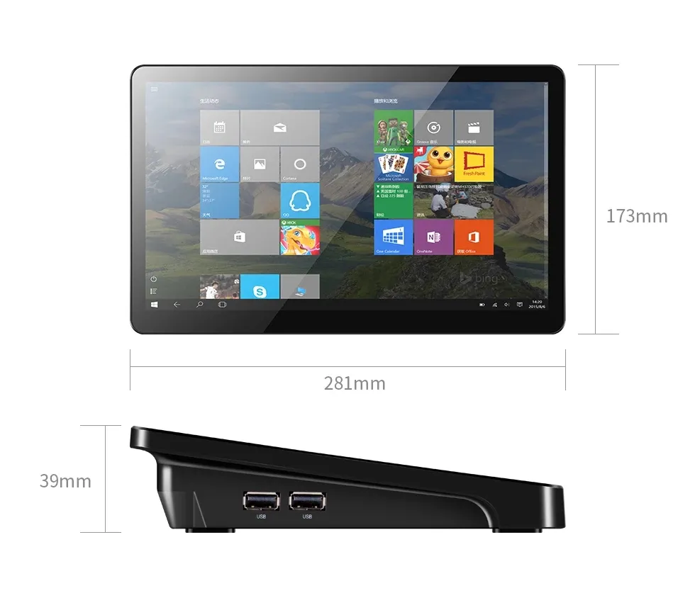 Mini POS All in One MUULOX X15, 11.6" 1920X1080, 8+180GB, I3-5005U, WIN 10 HOME