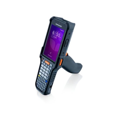 Terminal mobil Datalogic Falcon X60, 4.3" display, Android 15, Qualcomm octa-core, 8GB RAM, 128GB storage, 2D Standard Range scan engine, 53-key Alphanumeric, Wi-Fi 6E, pistol grip, ruggedized.