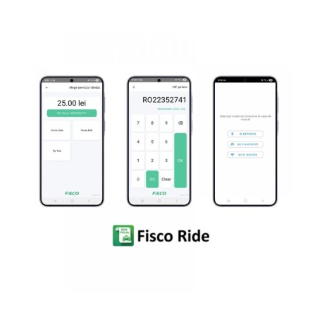 Licență FiscoRide Uber / Bolt, pentru case de marcat Tremol, Bluetooth, WiFi, HotSpot