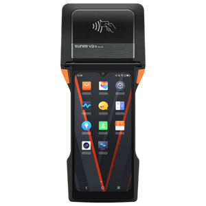 Sunmi V2S Plus, GMS EDLA, EU, GPS, Camera, front camera, USB-C, BT, Wi-Fi, 4G, NFC, Android, GMS