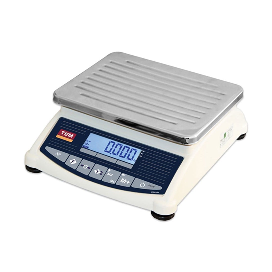 Cantar comercial TEM , 60kg, Calcul pret, Platan mare 28X34 cm, Verificat metrologic