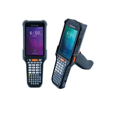 Terminal mobil Datalogic Skorpio X40 Handheld, 4" display, Android, 6GB RAM/128GB, 2D Long Range, 48-key Alphanumeric, Pistol Grip, Wi-Fi 6E, Bluetooth, NFC, IP65/IP67, MIL-STD 810H.